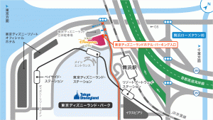 ディズニーランドホテルの駐車場地図（画像引用元：ディズニーランドホテル）